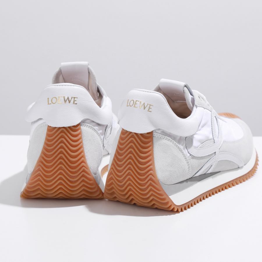 LOEWE ロエベ スニーカー FLOW RUNNER フローランナー L815282X35 レディース スウェード×ナイロン ローカット レースアップ シューズ 靴 2100/WHITE｜s-musee｜09