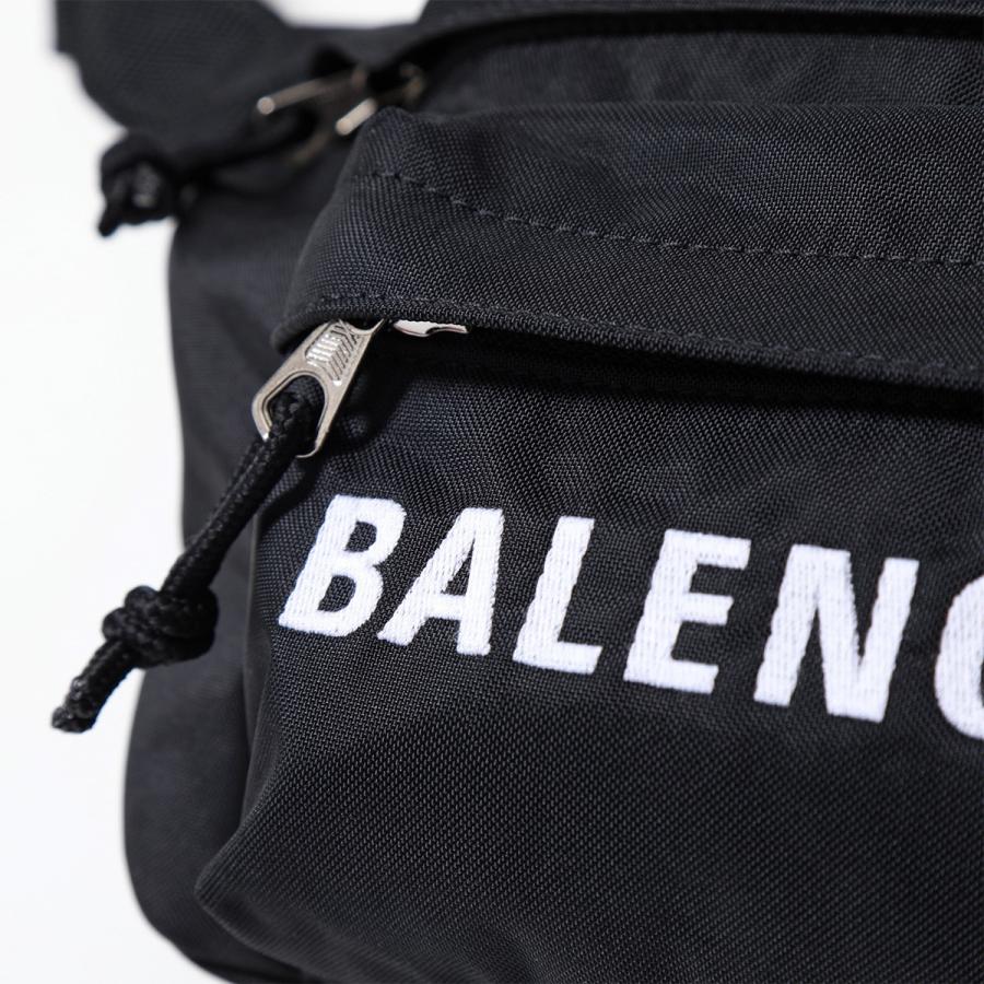 バレンシアガ BALENCIAGA ロゴ刺繍 ウエストポーチ ボディバッグ-