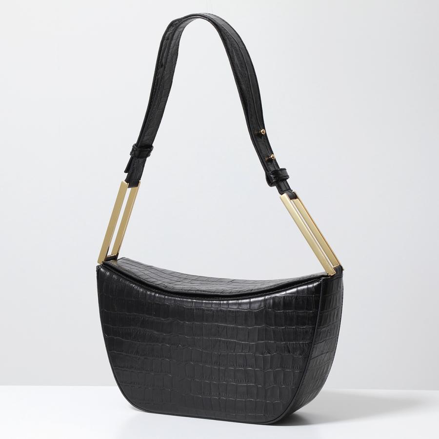 DEMELLIER デメリエー ショルダーバッグ BERGEN croc effect ベルゲン レディース ハンドバッグ クロスボディ