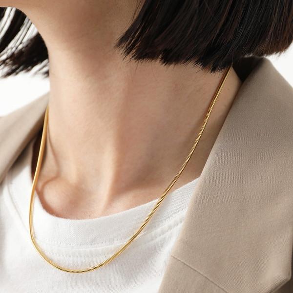 TOM WOOD（トムウッド） ネックレス Snake Chain Slim Gold 18inch