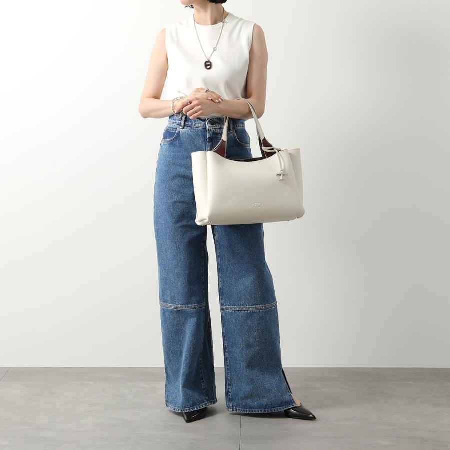 【専用】トッズ Tタイムレス ホーボー ミディアム トートバック ホワイト TOD'S（トッズ） TODS トートバッグ XBWAPAF9300QRI レディース T