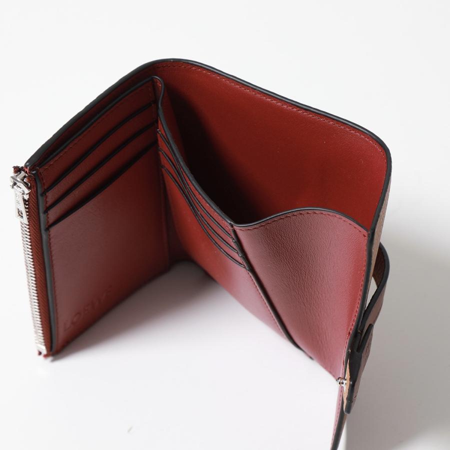 LOEWE ロエベ 三つ折り財布 SGC TRIFOLD WALLET バーティカル ウォレット スモール C660S86X01 C660S86X04 レディース アナグラム レザー ミニ財布の画像