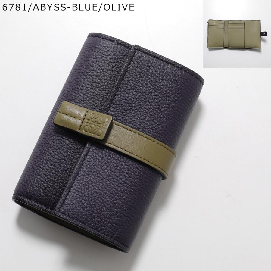 LOEWE ロエベ 三つ折り財布 SGC TRIFOLD WALLET バーティカル ウォレット スモール C660S86X01 C660S86X04 レディース アナグラム レザー ミニ財布の画像