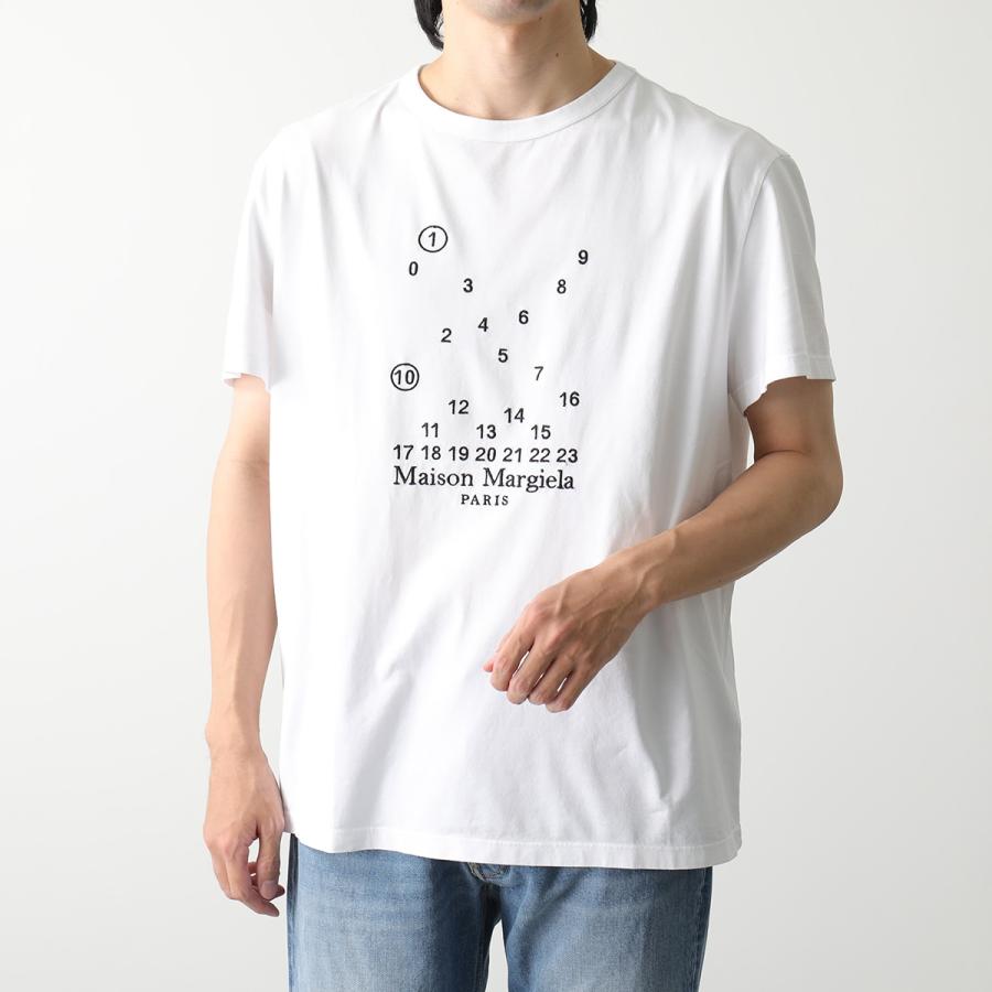 MAISON MARGIELA メゾンマルジェラ 1 10 半袖 Tシャツ S50GC0684 S22816 メンズ カットソー ナンバリングロゴT  刺繍 カラー3色