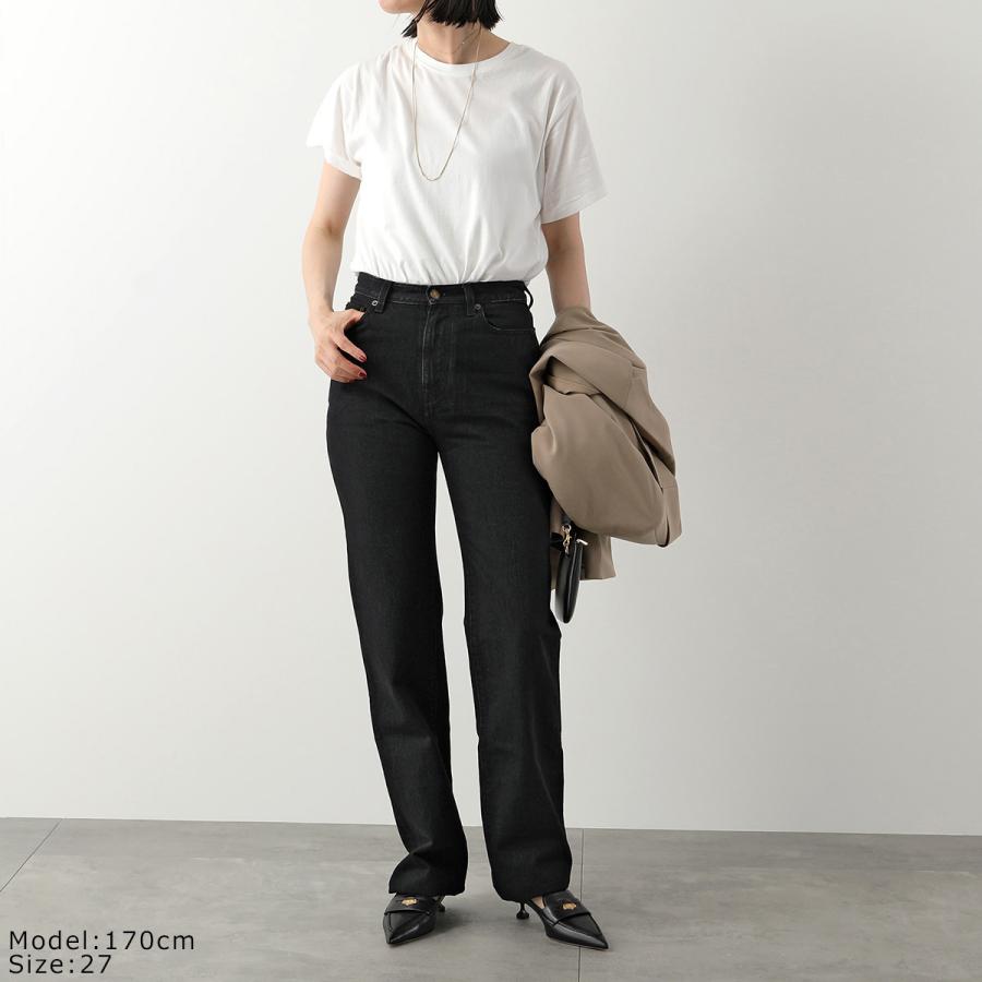 SAINT LAURENT / ハイウエストパンツ/24/デニム/BLK/無地/644332 YL899 SAINT LAURENT サンローラン デニム 644332 Y10GA YL899 レディース