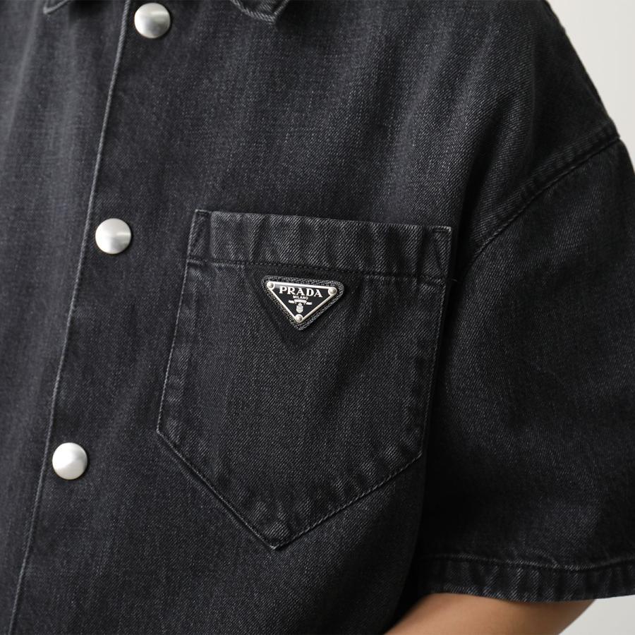PRADA プラダ デニム 半袖シャツ Denim Short Sleeve Shirt PRADA プラダ デニム 半袖シャツ Denim Short Sleeve Shirt