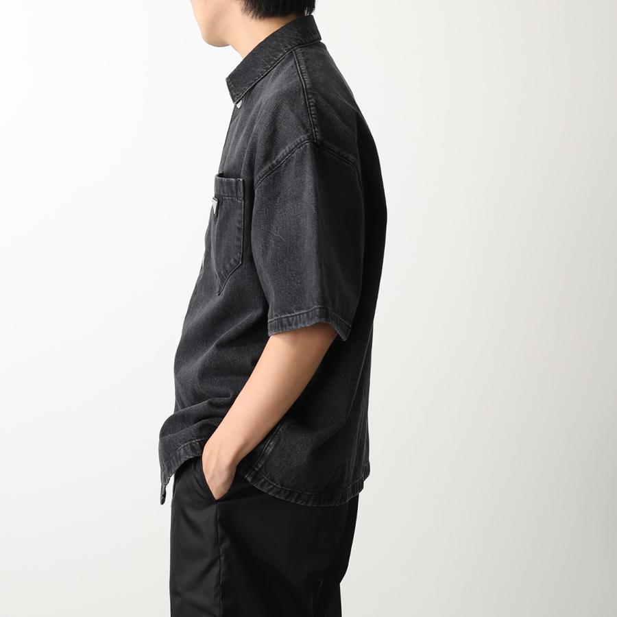 PRADA プラダ デニム 半袖シャツ Denim Short Sleeve Shirt PRADA プラダ デニム 半袖シャツ Denim Short Sleeve Shirt