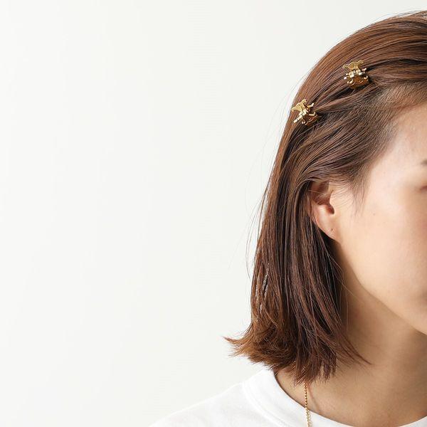 CELINE セリーヌ ヘアクリップ MINI HAIR CLAWS 46Y846BSL.35OR CELINE セリーヌ ヘアクリップ MINI HAIR CLAWS 46Y846BSL.35OR