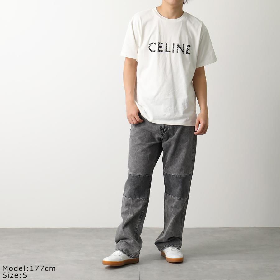 CELINE セリーヌ 半袖 Tシャツ 2X47F671Q.01OB メンズ ロゴ ロゴT