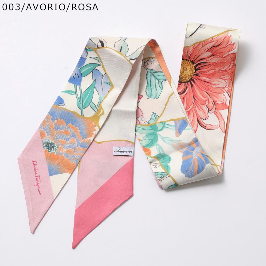 FERRAGAMO（フェラガモ） リボン スカーフ 32 0467 レディース シルク