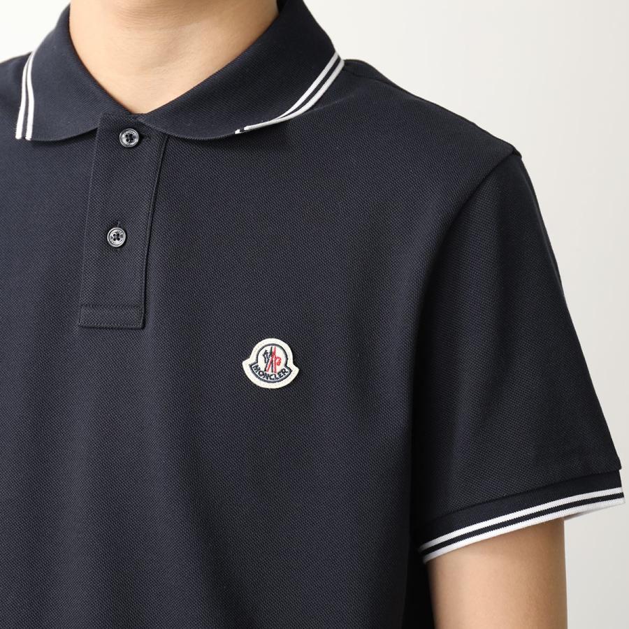 美品 MONCLER モンクレール 半袖ポロシャツ メンズ M 鹿の子 襟裏ロゴ MONCLER（モンクレール） ポロシャツ POLO MANICA C 8A00006 84556