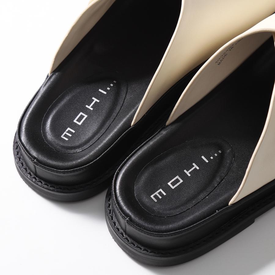 極美品　未使用級　モヒ　MOHI　スエード ビッグベルト ボストンシューズ　黒 23.5 ファッション 極美品 未使用級 モヒ MOHI スエード ビッグ