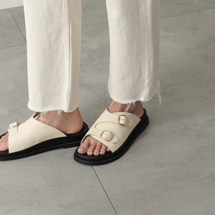 MOHI ダブルベルトサンダル エクリュ38 Mode ファッション MOHI ダブルベルトサンダル エクリュ38