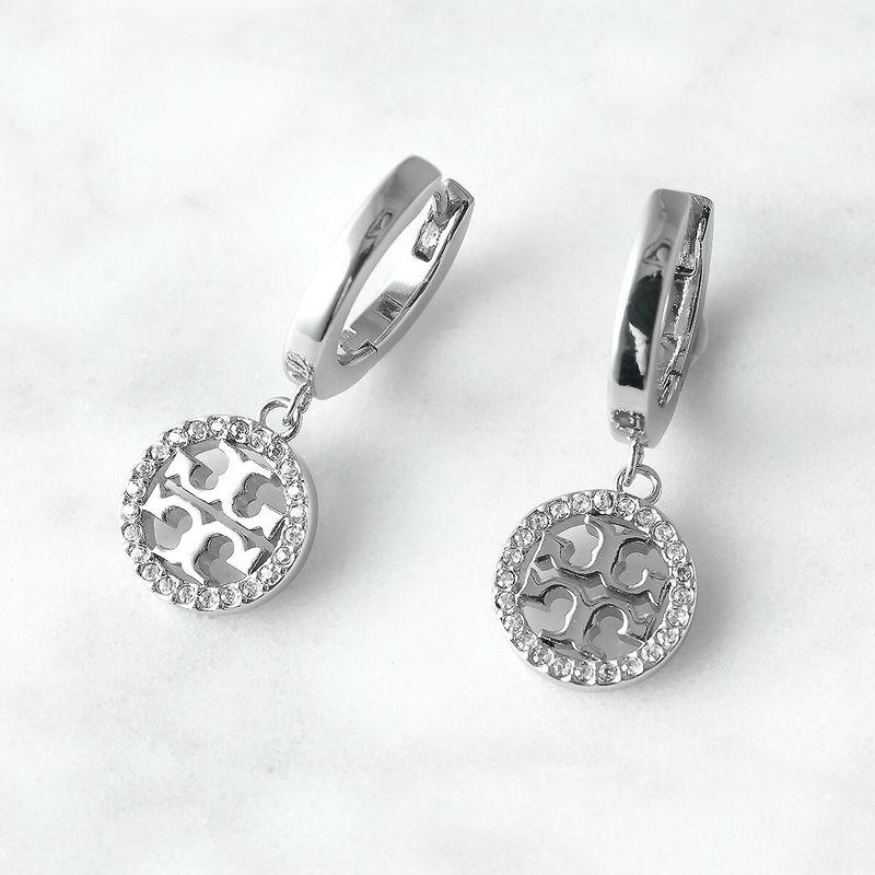 TORY BURCH（トリーバーチ） ピアス MILLER PAVE HUGGIE HOOP ミラー