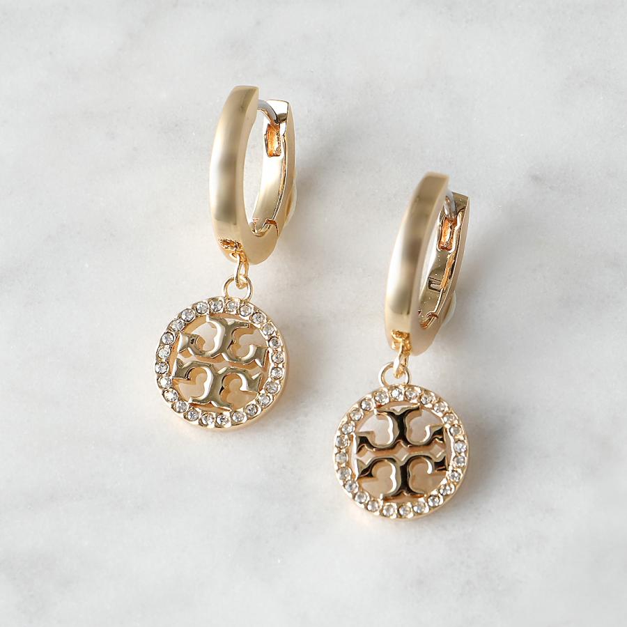 TORY BURCH トリーバーチ ピアス MILLER PAVE HUGGIE HOOP TORY BURCH トリーバーチ ピアス MILLER PAVE HUGGIE HOOP