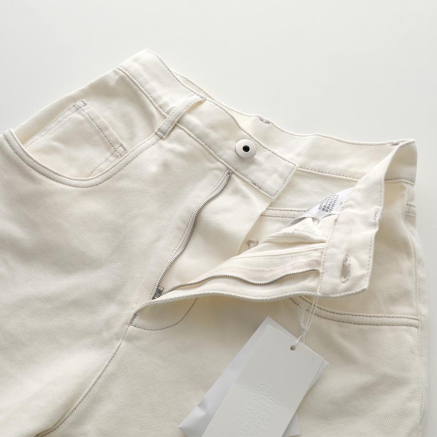 MAISON MARGIELA メゾンマルジェラ ジーンズ S51LA0106 S47399 レディース デニムパンツ スラッシュディテール カットオフ Gパン 099の画像