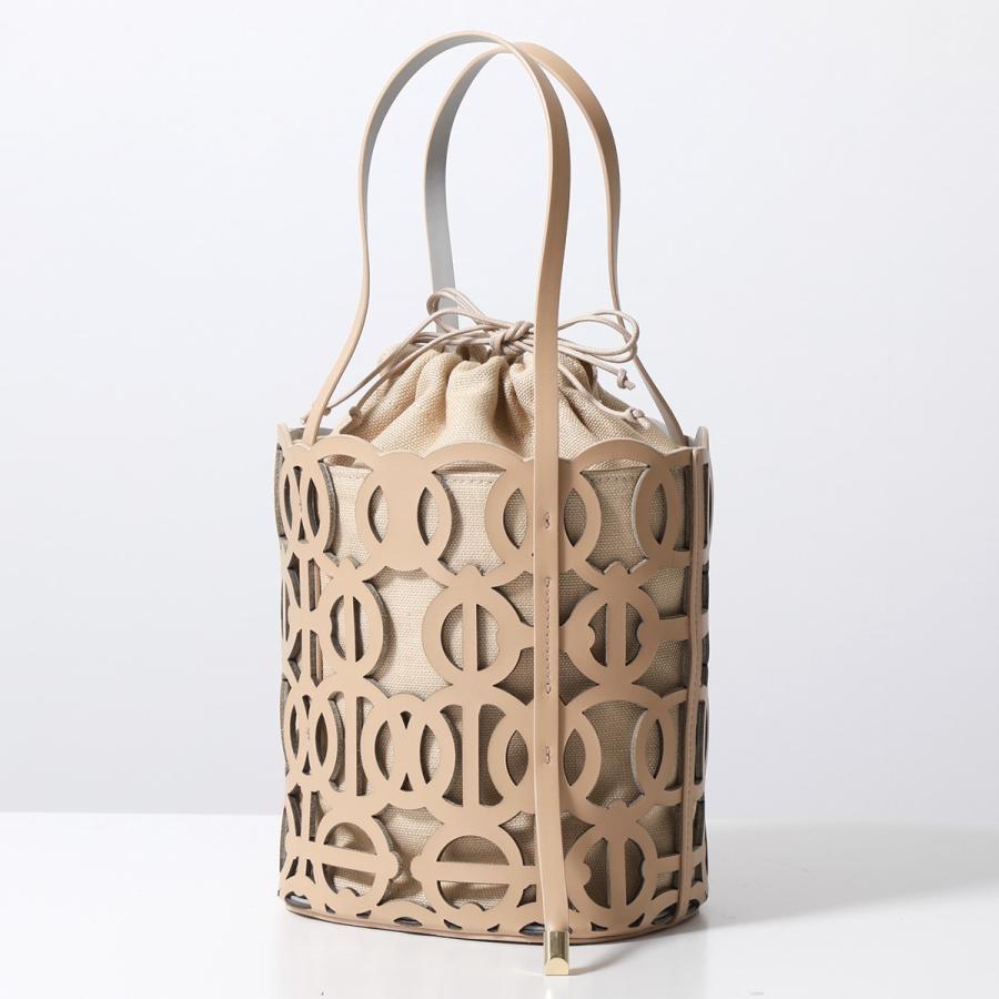 Anita Bilardi ラフィアバッグインレザーバッグ Anita Bilardi(アニタビラルディ)のラフィアバッグインレザー