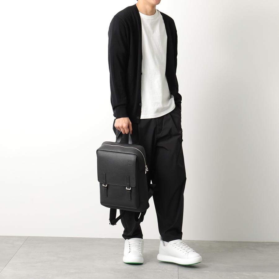 LOEWE ロエベ バックパック MILTARY BACKPACK ミリタリー B553J18X03 レディース リュック レザー アナグラム 鞄 1100/BLACK｜s-musee｜06