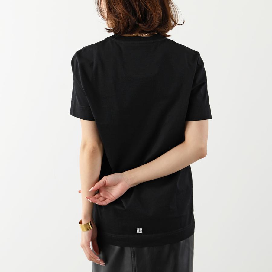 GIVENCHY ジバンシィ 半袖Tシャツ BM716G3YAC レディース ロゴ ロゴT コットン スリムフィット クルーネック カラー2色｜s-musee｜08