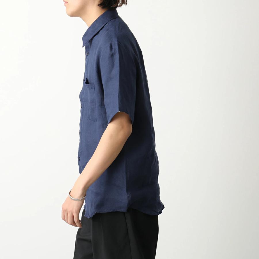 A.P.C. アーペーセー　ネイビー 半袖シャツ Lサイズ A.P.C.（アーペーセー） APC A.P.C. 半袖シャツ CHEMISETTE BELLINI