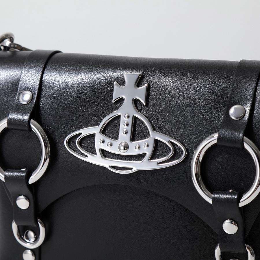 【Vivienne Westwood】ブラックレザーハンドバッグ Vivienne Westwood（ヴィヴィアンウエストウッド） ハンドバッグ
