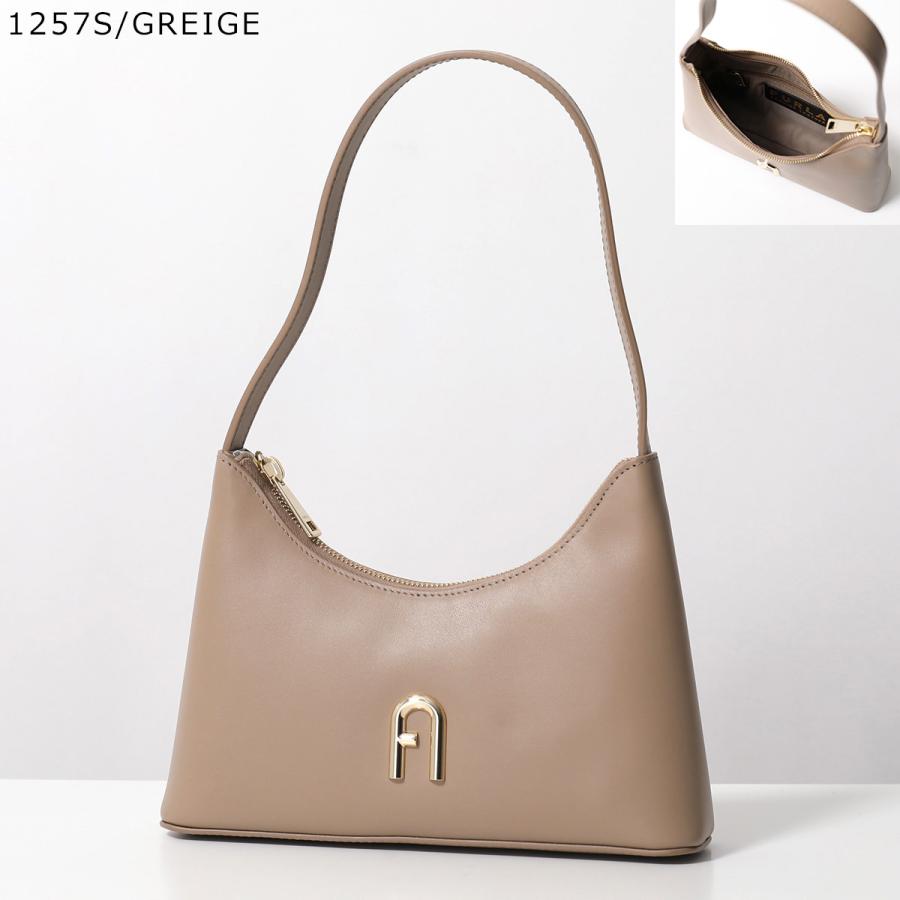 新品　FURLA フルラ　ワンショルダーバッグ　ホーボー　レザー　アイボリー FURLA（フルラ） ホーボーバッグ DIAMANTE MINI SHOULDER BAG