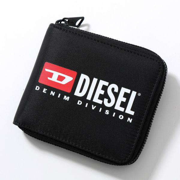 DIESEL ディーゼル 二つ折り財布 X09541 P5480 メンズ ミニ財布 ロゴ