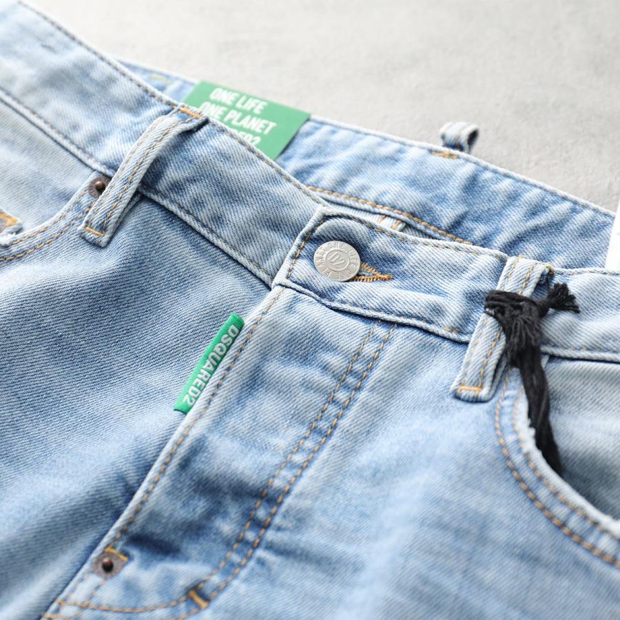 DSQUARED2 スリムフィットデニム 48 ライトブルー DSQUARED2（ディースクエアード） ジーンズ ライト ウォッシュ