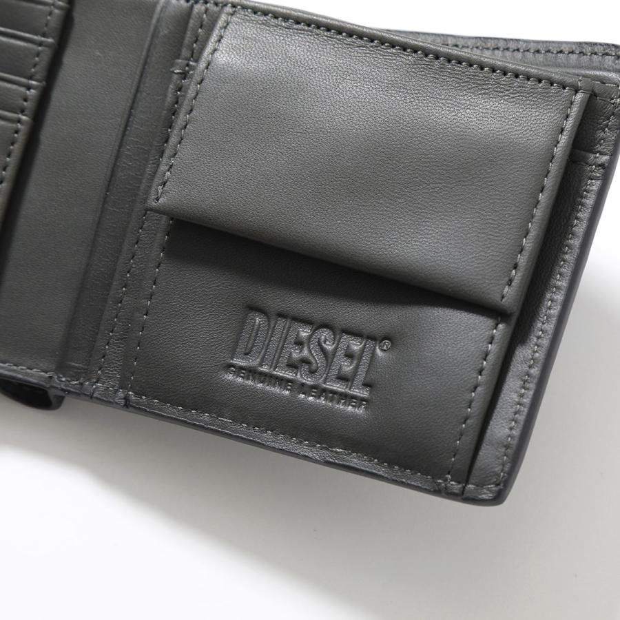 DIESEL ディーゼル 二つ折り財布 BI-FOLD COIN S X09338 P0556 メンズ レザー ロゴ 小銭入れあり ミニ財布 T8004｜s-musee｜06