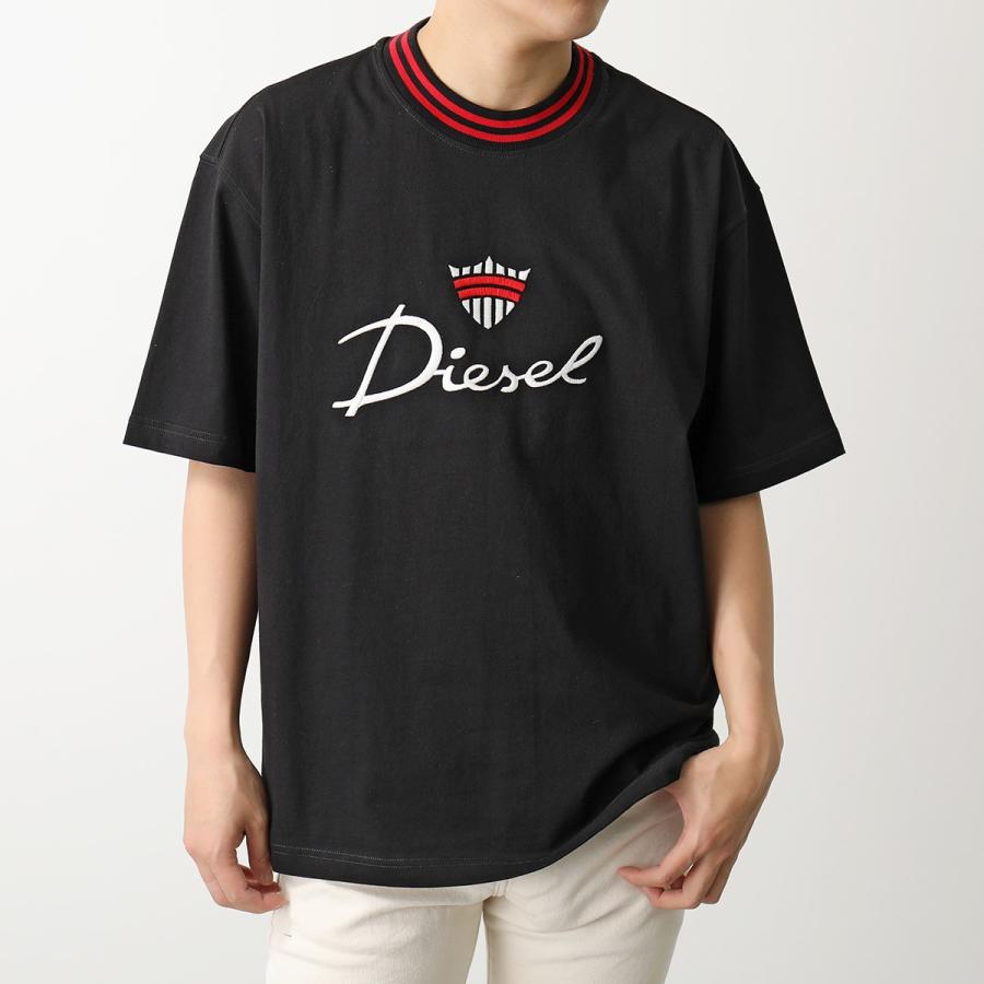 DIESEL ディーゼル 半袖Tシャツ T WASH G6 MAGLIETTA A09028 0BJAN メンズ コットン ロゴ ロゴT エンブレム 刺繍 クルーネック カラー2色｜s-musee｜05