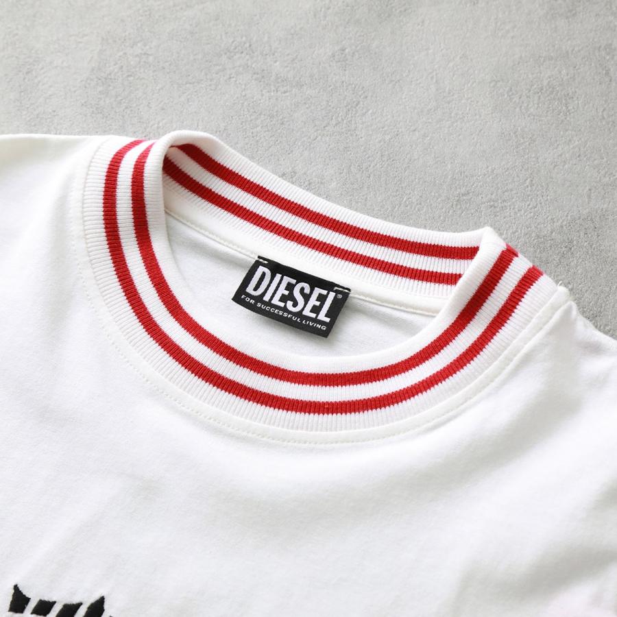 DIESEL ディーゼル 半袖Tシャツ T WASH G6 MAGLIETTA A09028 0BJAN メンズ コットン ロゴ ロゴT エンブレム 刺繍 クルーネック カラー2色｜s-musee｜09