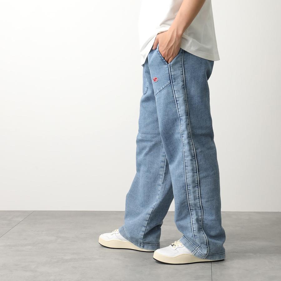 DIESEL ディーゼル ジーンズ D-MARTIANS-NE Sweat jeans A03924 09D01 メンズ デニムパンツ ワイド ストレート ジーパン ロゴ刺繍パッチ 01｜s-musee｜04