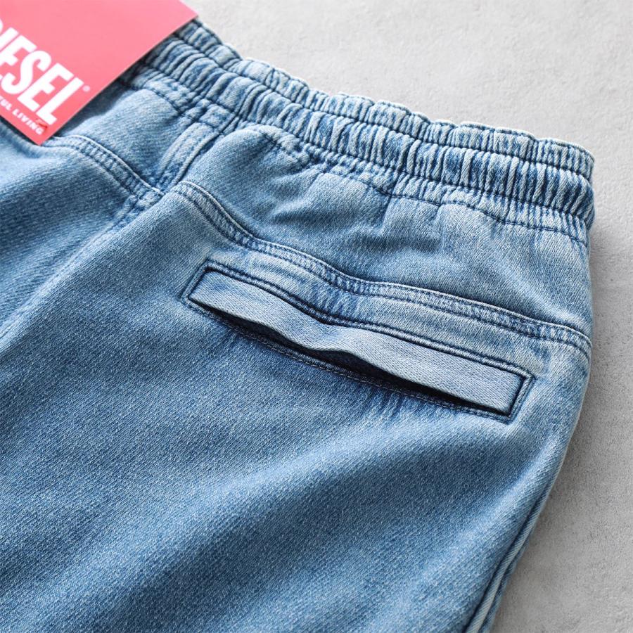 DIESEL ディーゼル ジーンズ D-MARTIANS-NE Sweat jeans A03924 09D01 メンズ デニムパンツ ワイド ストレート ジーパン ロゴ刺繍パッチ 01｜s-musee｜10