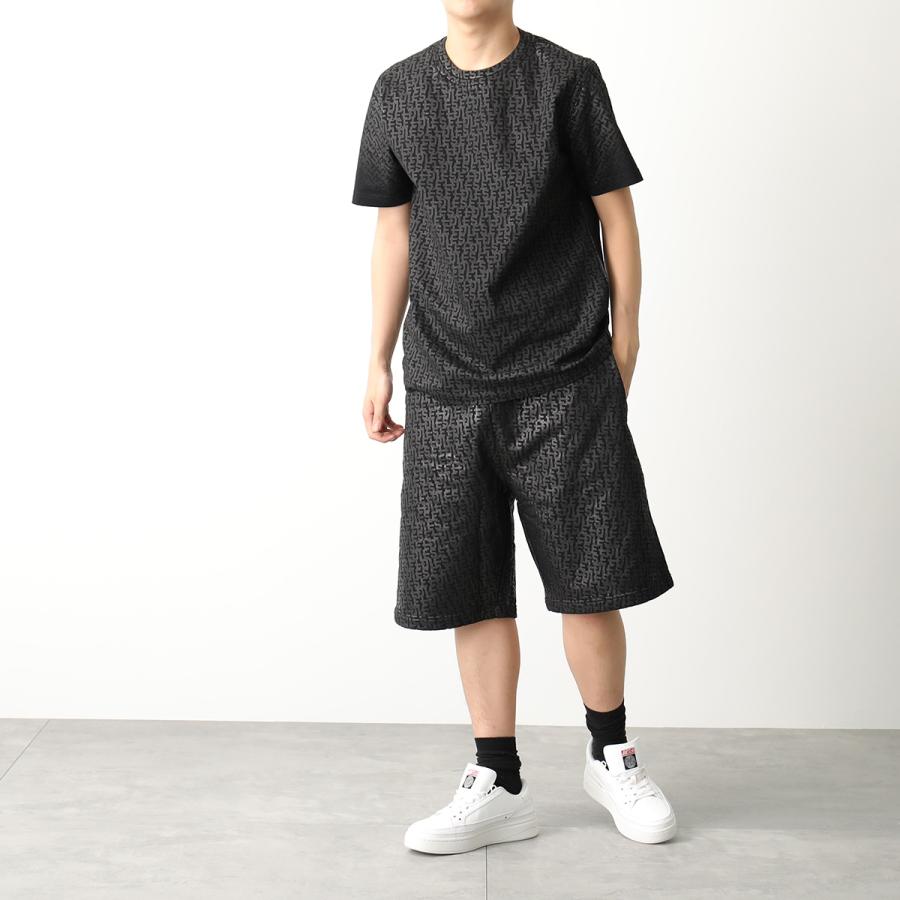 DIESEL ディーゼル ハーフパンツ P-MARSHY-MONO CALZONCINI A09662 0NAZQ メンズ スウェット モノグラム ロゴ ショートパンツ 9XX｜s-musee｜03