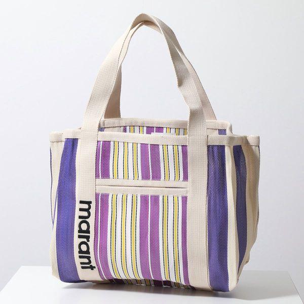 ISABEL MARANT イザベルマラン トートバッグ DARWEN PP0021FAA1X17M レディース 刺繍ロゴ ストライプ