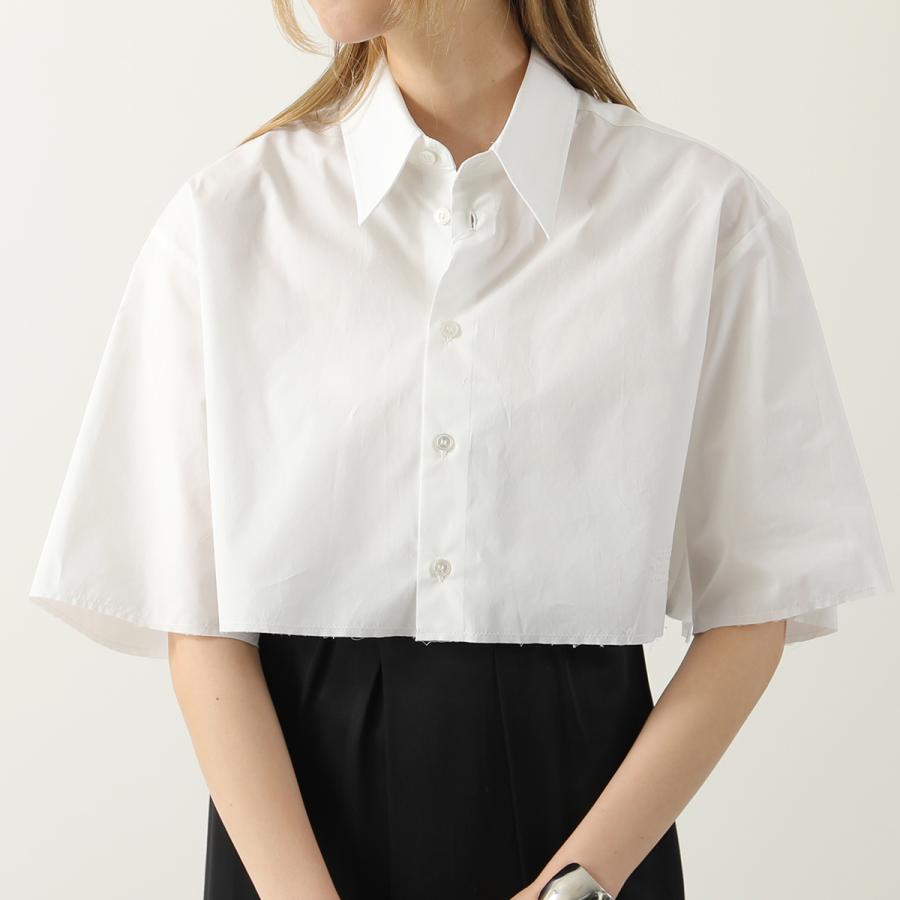 MM6 エムエムシックス メゾンマルジェラ クロップドシャツ S62DR0003