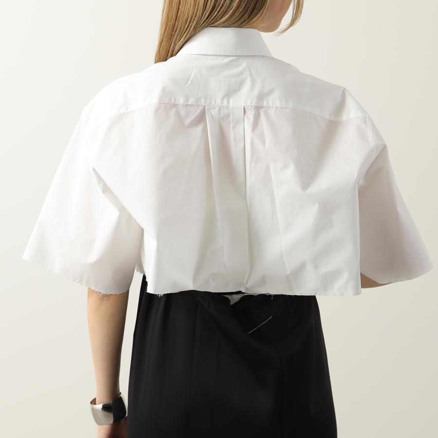 MM6 エムエムシックス メゾンマルジェラ クロップドシャツ S62DR0003