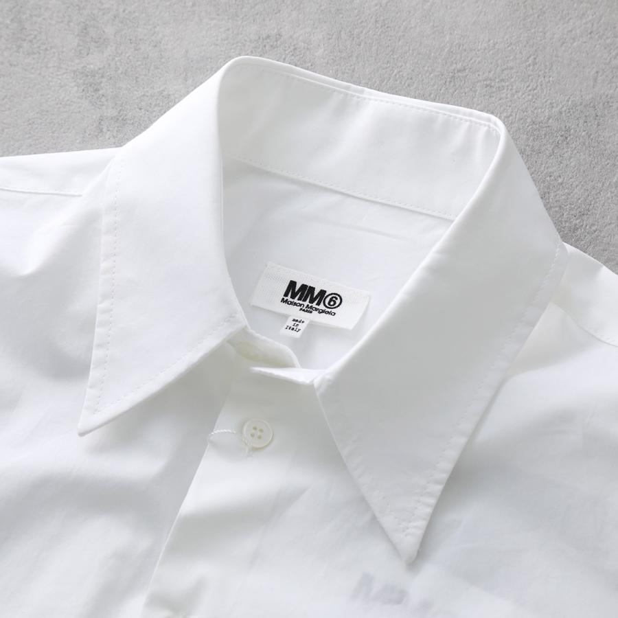 MM6 エムエムシックス メゾンマルジェラ クロップドシャツ S62DR0003