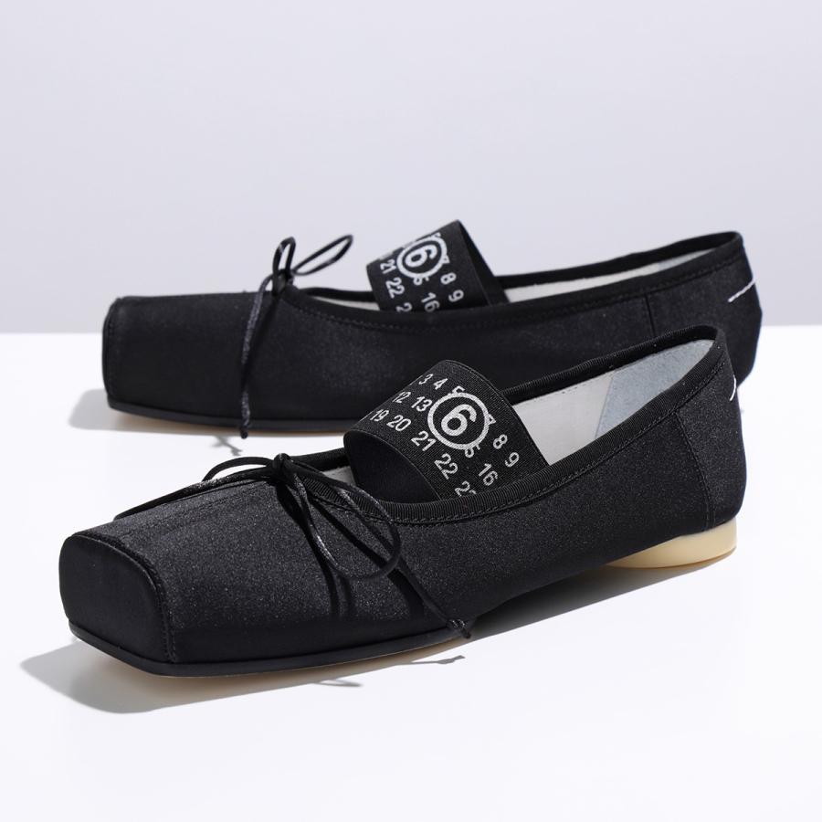 【タイムセール】MM6 MaisonMargiela サテン バレエシューズ MM6 エムエムシックス メゾンマルジェラ バレエシューズ S66WZ0027