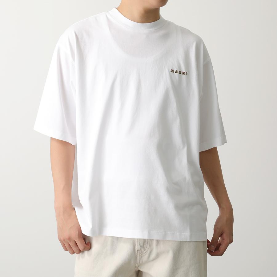MARNI（マルニ） 半袖Tシャツ HUMU0223PA USCV19 メンズ 3Dロゴ刺繍