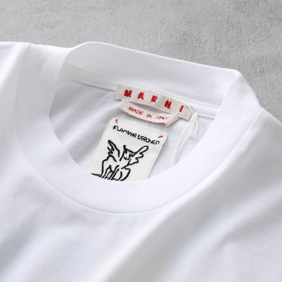 MARNI（マルニ） 半袖Tシャツ HUMU0223PA USCV19 メンズ 3Dロゴ刺繍
