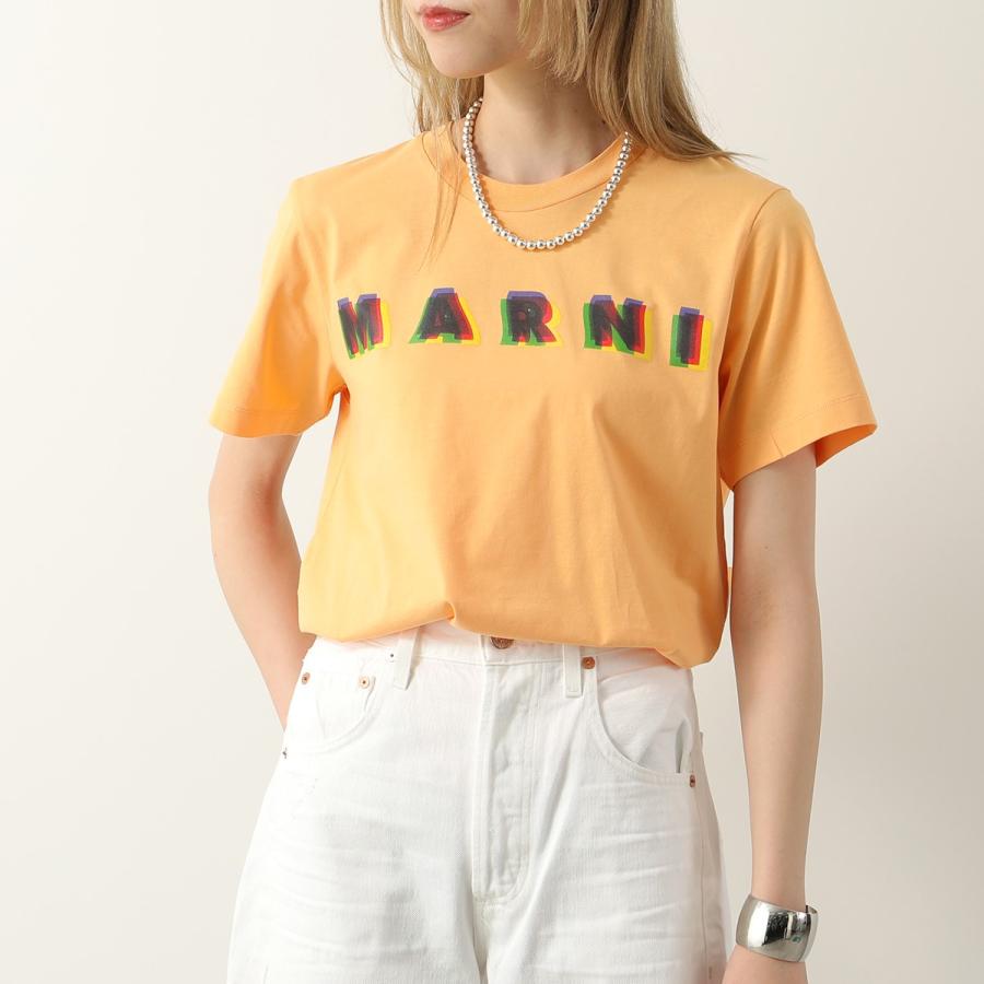 MARNI マルニ 半袖Tシャツ HUMU0198PE USCV16 レディース 3Dロゴ