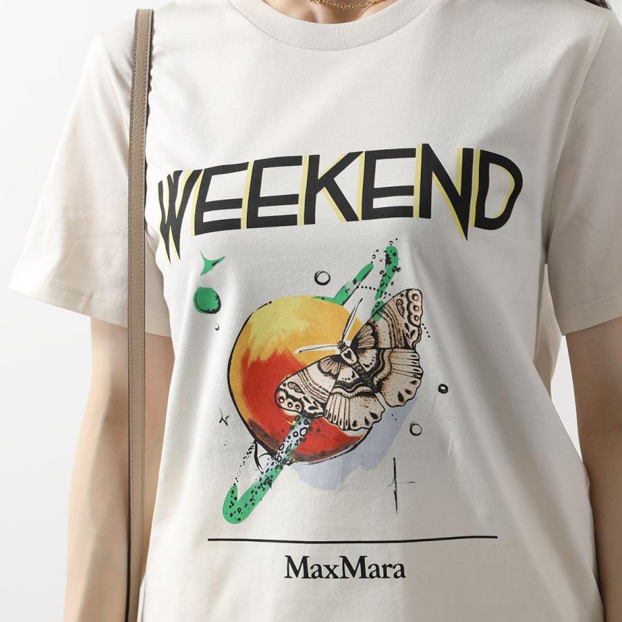 MAX MARA Weekend マックスマーラ ウィークエンド Tシャツ POLKA ポルカ レディース コットン クルーネック プリント ロゴ 009｜s-musee｜06