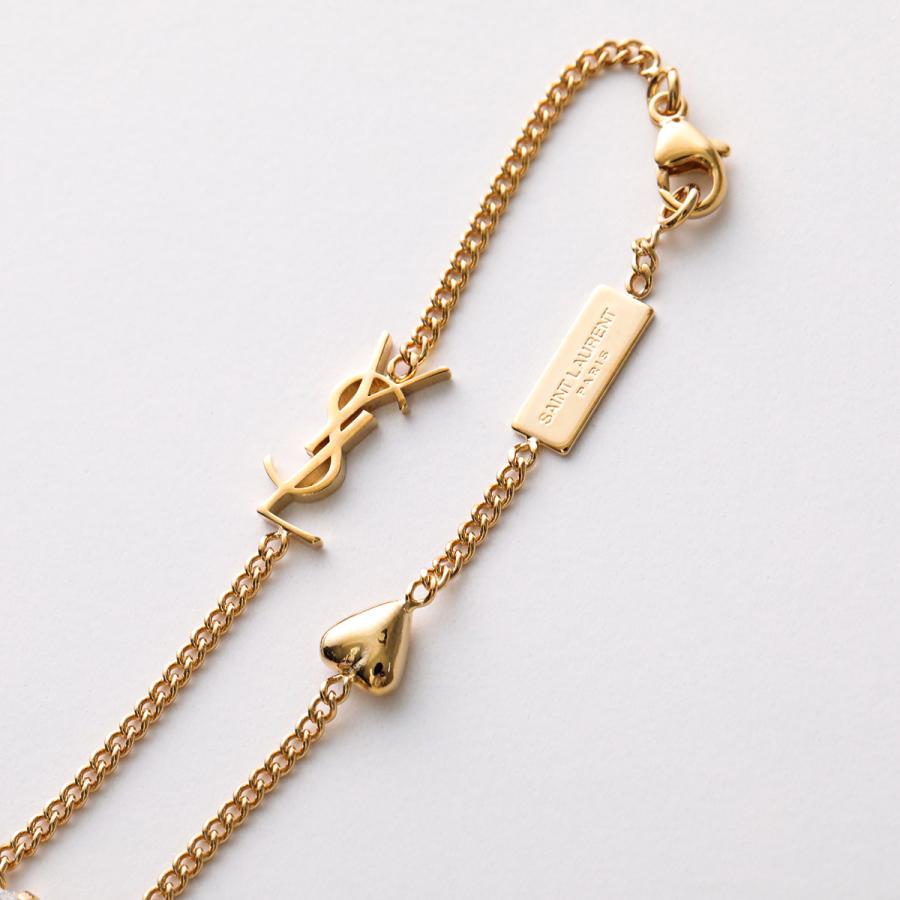 SAINT LAURENT サンローラン カサンドラ ハートチャーム ブレスレット