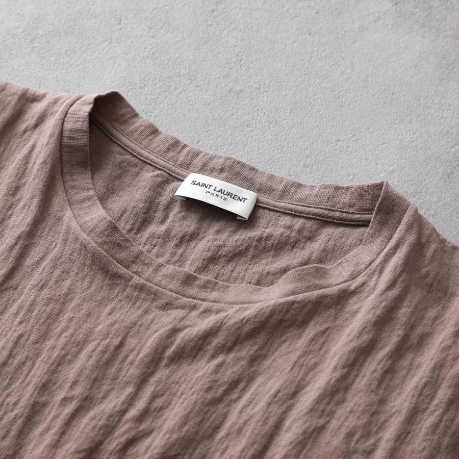 SAINT LAURENT サンローラン Tシャツ 737736 Y37HZ メンズ クルー 