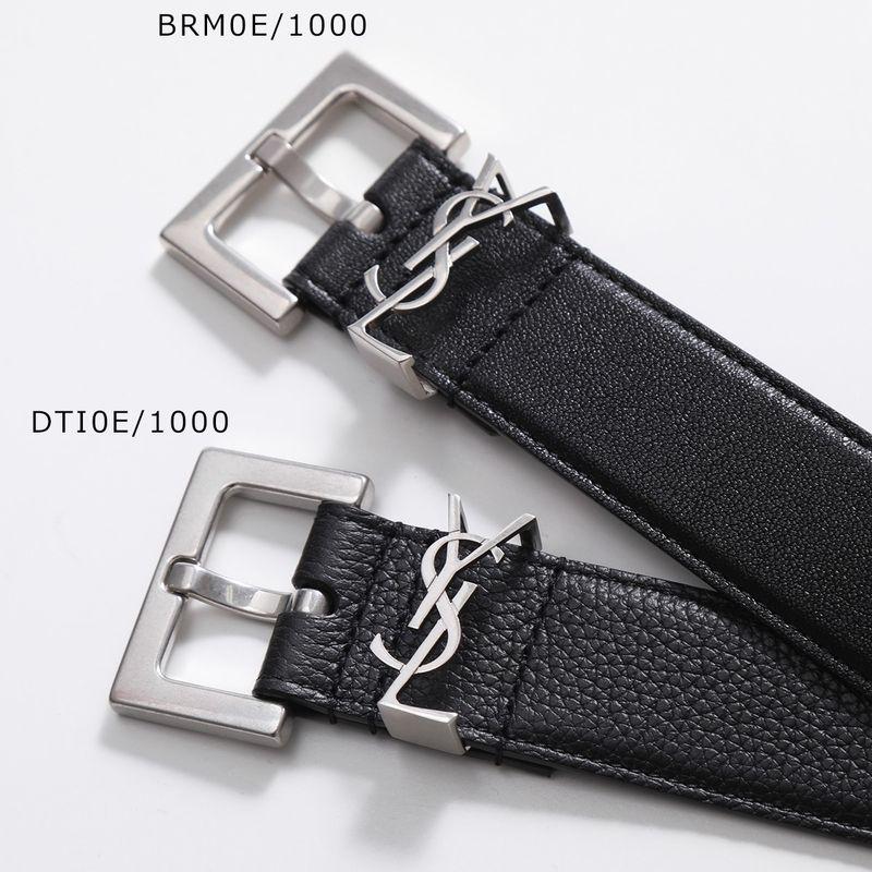 サンローラン パリ モノグラムYSLベルト黒メンズ レディース SAINT LAURENT サンローラン ベルト YSL BELT 3.0 634440 BRM0E DTI0E