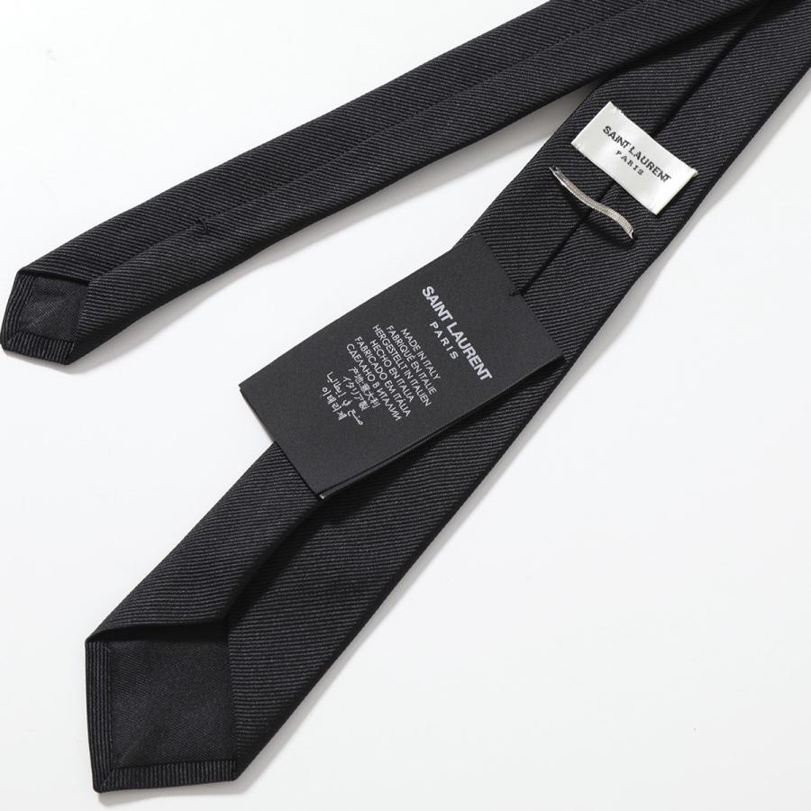 サンローラン　ネクタイ Saint Laurent (サンローラン) シルク100％ 総柄ロゴ ネクタイ
