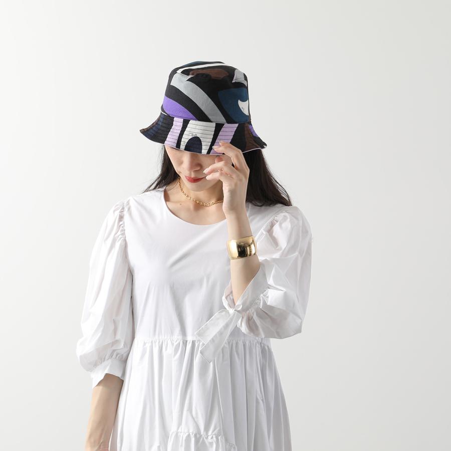 新品 EMILIO PUCCI エミリオ プッチ 帽子 ハット EMILIO PUCCI エミリオプッチ バケットハット 3EGF31 3E761 レディース