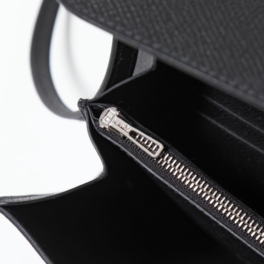 【新品】HERMES(エルメス) コンスタンス ロング トゥーゴー G刻印 ブラック黒 ヴォーエプソン パラジウム金具 シルバー金具 ロングウォレット 2WAY 長財布 ショルダー クラッチ レディース 40803003201【アラモード】 HERMES（エルメス） コンスタンスロング トゥーゴー ブラック黒