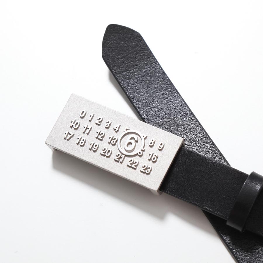 MM6 メゾンマルジェラ ロゴプレート付細ベルト エムエムシックス メゾンマルジェラ MM6 MAISON MARGIELA Numericシグ